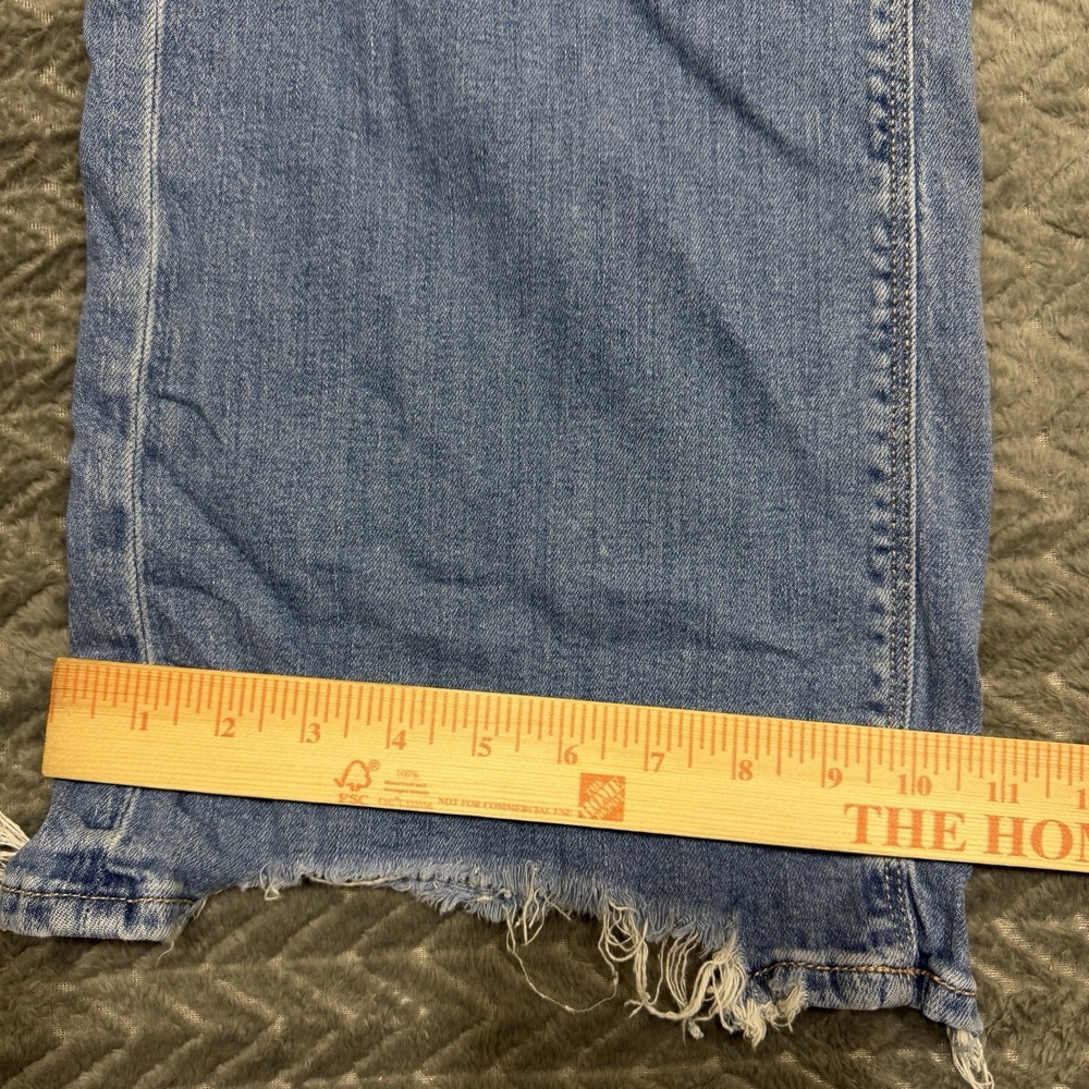 American Eagle Womens Size 6 Short Medium Super High Rise Baggy Wide Leg Jeans - Picture 12 of 16